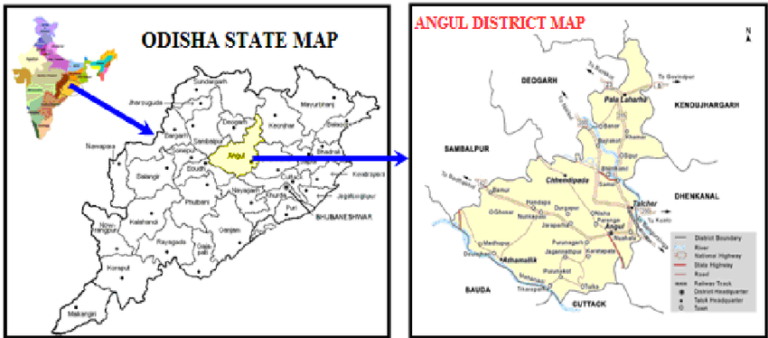 Latest Maps of Angul District 2023